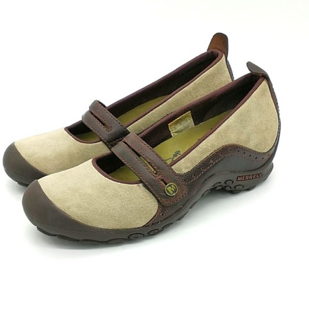 Merrell Plaza "Bandeau" Suede Mary Jane Hiking Shoes - Picture 4 of 16